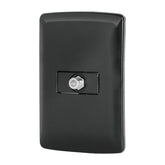 Toma de elevision negra linea ialiana voleck